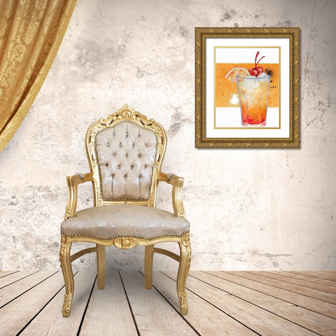 Cocktail Hour 4 Gold Ornate Wood Framed Art Print with Double Matting by Allen, Kimberly