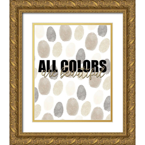 All Colors Gold Ornate Wood Framed Art Print with Double Matting by Allen, Kimberly