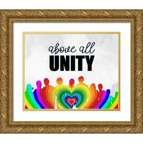 Above All Gold Ornate Wood Framed Art Print with Double Matting by Allen, Kimberly