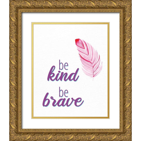 Always Follow Your Heart 4 Gold Ornate Wood Framed Art Print with Double Matting by Allen, Kimberly