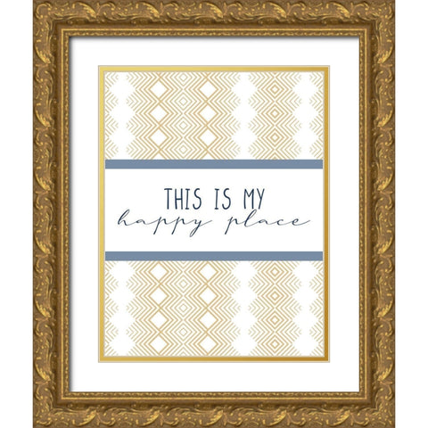 This Is Gold Ornate Wood Framed Art Print with Double Matting by Allen, Kimberly