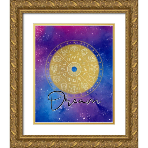 Dream Signs Gold Ornate Wood Framed Art Print with Double Matting by Allen, Kimberly