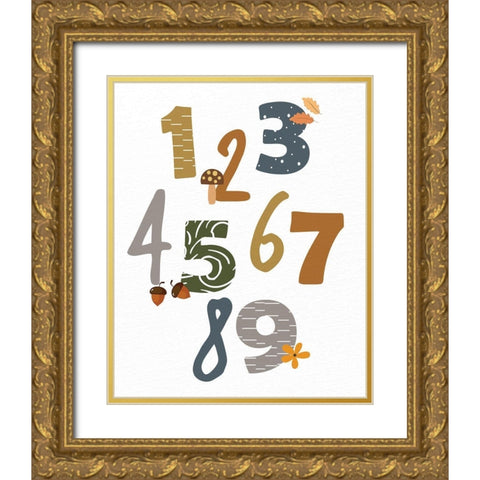 Woodland Playroom 2 Gold Ornate Wood Framed Art Print with Double Matting by Allen, Kimberly
