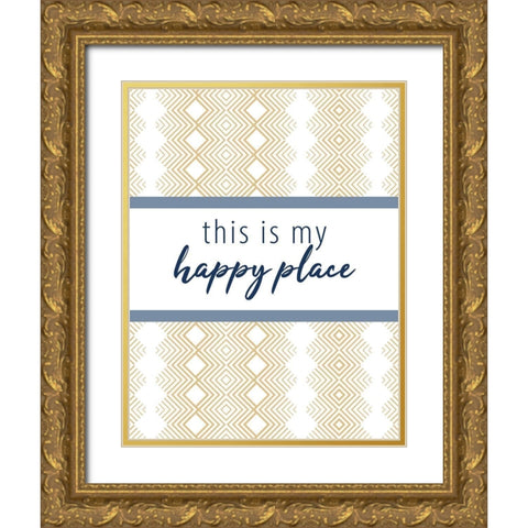 This Is V2 Gold Ornate Wood Framed Art Print with Double Matting by Allen, Kimberly