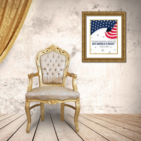 The Road Gold Ornate Wood Framed Art Print with Double Matting by Allen, Kimberly