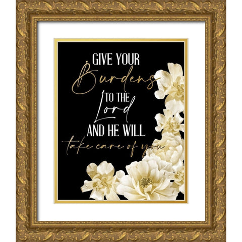 He Will Take Care 3 Gold Ornate Wood Framed Art Print with Double Matting by Allen, Kimberly