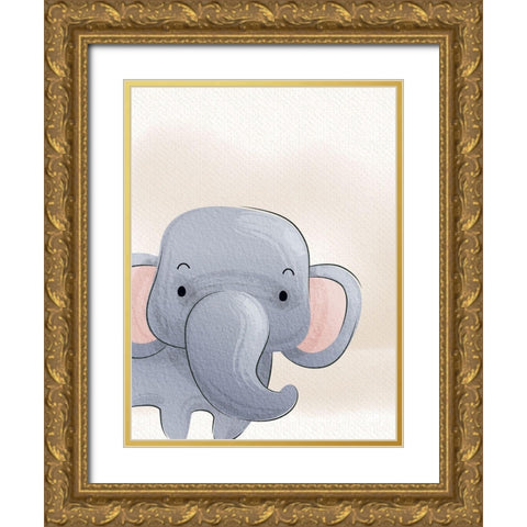 Peek A Boo 1 Gold Ornate Wood Framed Art Print with Double Matting by Allen, Kimberly