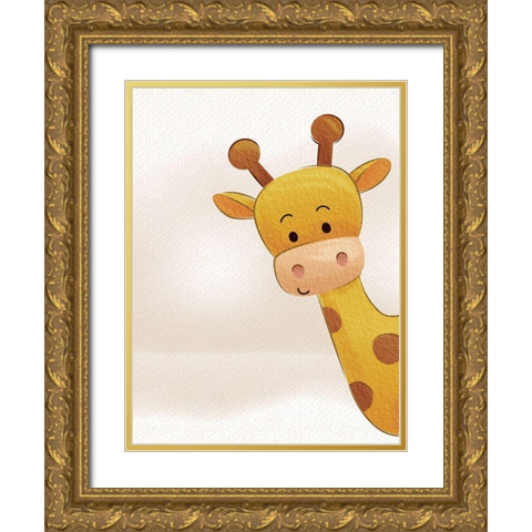 Peek A Boo 2 Gold Ornate Wood Framed Art Print with Double Matting by Allen, Kimberly