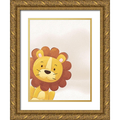 Peek A Boo 4 Gold Ornate Wood Framed Art Print with Double Matting by Allen, Kimberly
