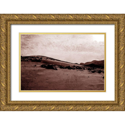 Dunes Gold Ornate Wood Framed Art Print with Double Matting by Allen, Kimberly