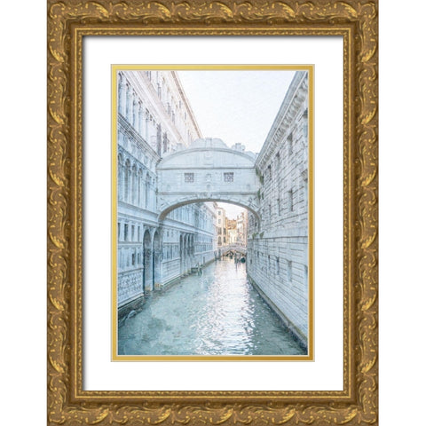 Waterway Gold Ornate Wood Framed Art Print with Double Matting by Allen, Kimberly