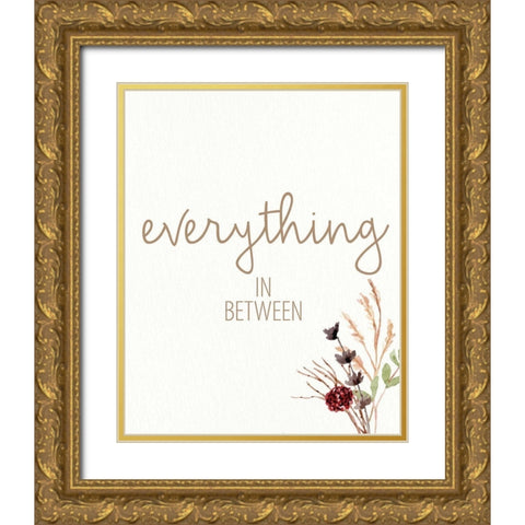 Grateful for Everything 3 Gold Ornate Wood Framed Art Print with Double Matting by Allen, Kimberly