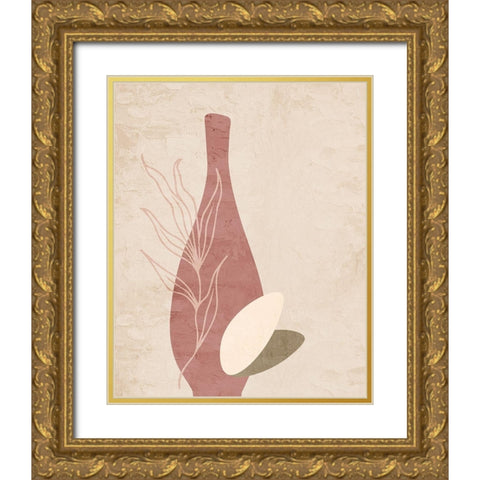Vase 1 Gold Ornate Wood Framed Art Print with Double Matting by Allen, Kimberly