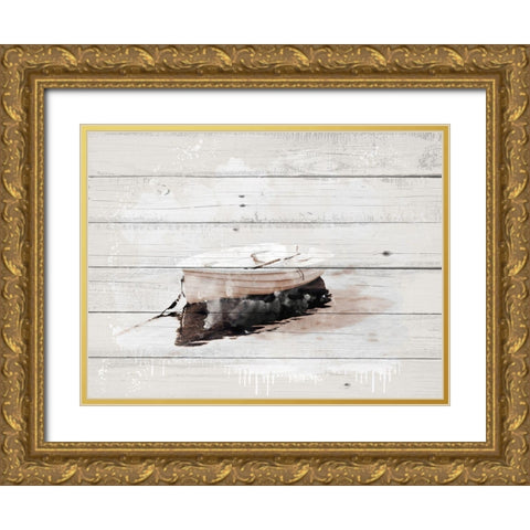 Pond Days Gold Ornate Wood Framed Art Print with Double Matting by Allen, Kimberly