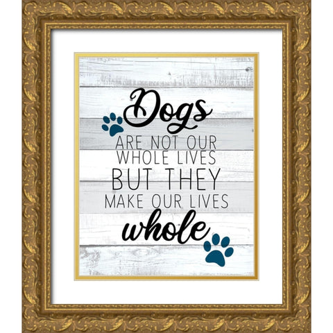 Whole Lives Gold Ornate Wood Framed Art Print with Double Matting by Allen, Kimberly