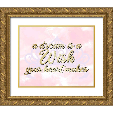 Heart Makes Gold Ornate Wood Framed Art Print with Double Matting by Allen, Kimberly