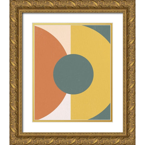 Desert 2 Gold Ornate Wood Framed Art Print with Double Matting by Allen, Kimberly