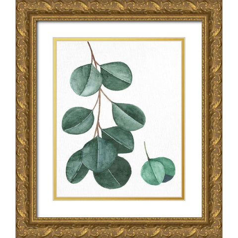 Greens 2 Gold Ornate Wood Framed Art Print with Double Matting by Allen, Kimberly