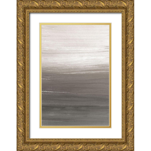 Strokes Gold Ornate Wood Framed Art Print with Double Matting by Allen, Kimberly