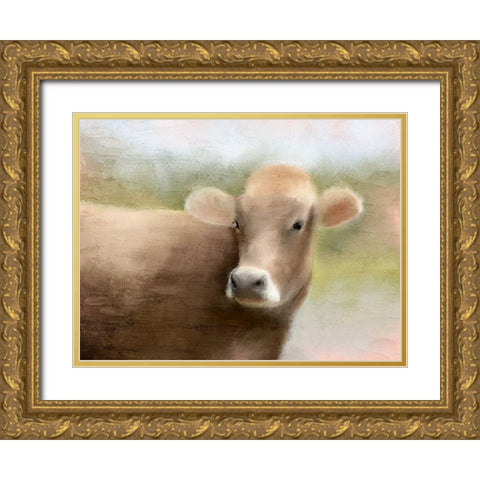Bessie Gold Ornate Wood Framed Art Print with Double Matting by Allen, Kimberly