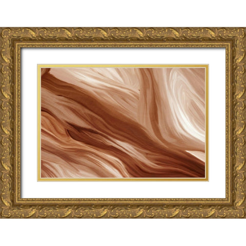 Sands Gold Ornate Wood Framed Art Print with Double Matting by Allen, Kimberly