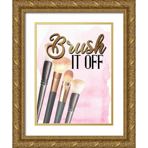 Brush it Off 1 Gold Ornate Wood Framed Art Print with Double Matting by Allen, Kimberly