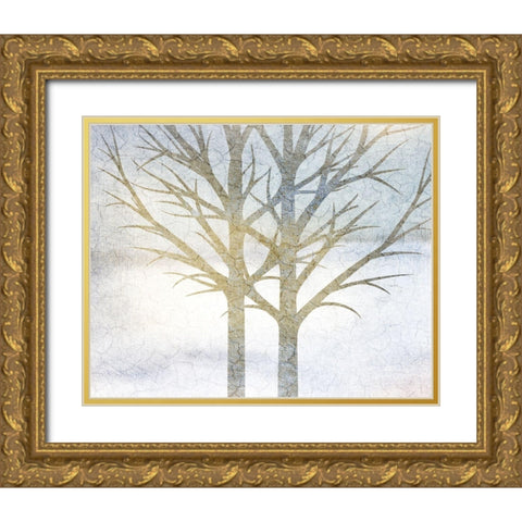 Blue Days 2 Gold Ornate Wood Framed Art Print with Double Matting by Allen, Kimberly