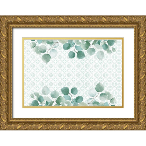 Eucalyptus Mood 2 Gold Ornate Wood Framed Art Print with Double Matting by Allen, Kimberly
