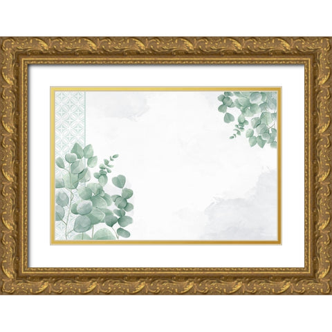 Eucalyptus Mood 3 Gold Ornate Wood Framed Art Print with Double Matting by Allen, Kimberly