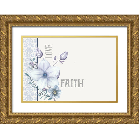 Inspiration 1 Gold Ornate Wood Framed Art Print with Double Matting by Allen, Kimberly