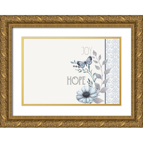Inspiration 2 Gold Ornate Wood Framed Art Print with Double Matting by Allen, Kimberly