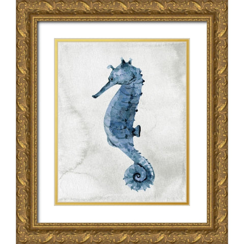 Sea Life 1 Gold Ornate Wood Framed Art Print with Double Matting by Allen, Kimberly