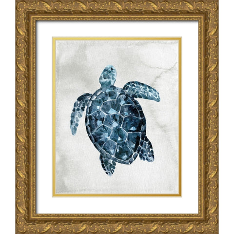 Sea Life 2 Gold Ornate Wood Framed Art Print with Double Matting by Allen, Kimberly