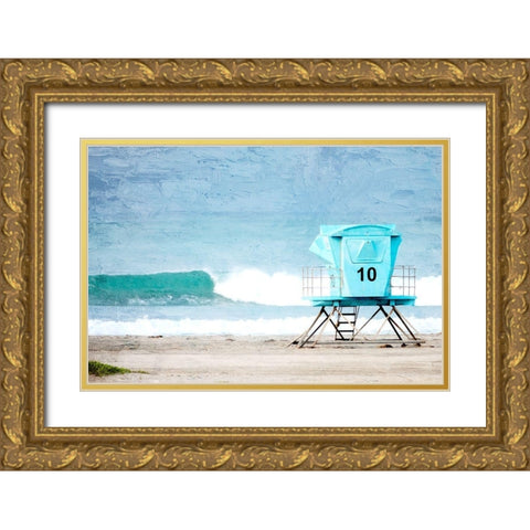 Tower 10 Gold Ornate Wood Framed Art Print with Double Matting by Allen, Kimberly