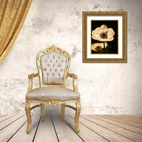 Floral Closeup 1 Gold Ornate Wood Framed Art Print with Double Matting by Allen, Kimberly