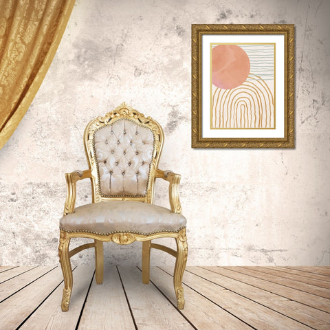 Organic Desert 2 Gold Ornate Wood Framed Art Print with Double Matting by Allen, Kimberly