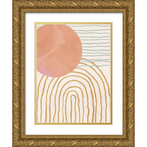 Organic Desert 2 Gold Ornate Wood Framed Art Print with Double Matting by Allen, Kimberly
