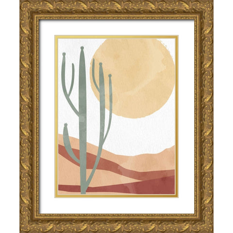 In the Desert Sun Gold Ornate Wood Framed Art Print with Double Matting by Allen, Kimberly