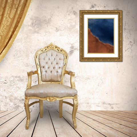 Earth and Sky Gold Ornate Wood Framed Art Print with Double Matting by Allen, Kimberly