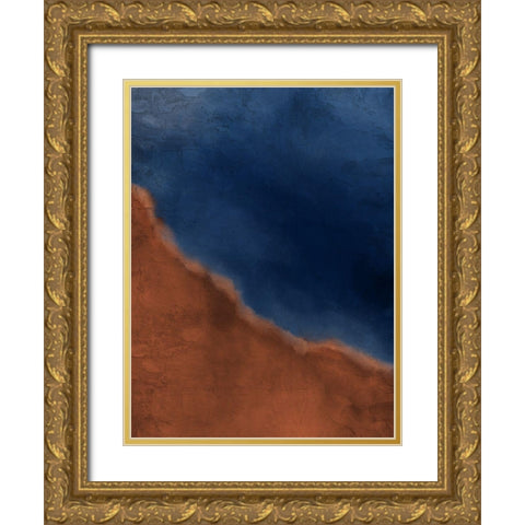 Earth and Sky Gold Ornate Wood Framed Art Print with Double Matting by Allen, Kimberly