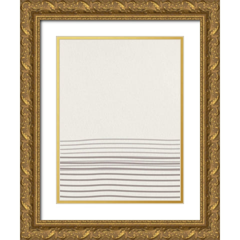 Lined 2 Gold Ornate Wood Framed Art Print with Double Matting by Allen, Kimberly