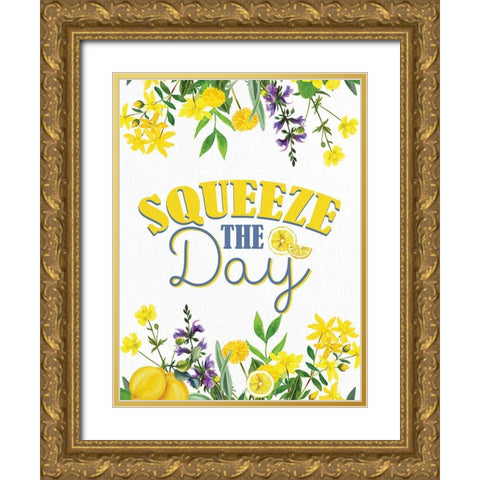 Lemon Tile 6 Gold Ornate Wood Framed Art Print with Double Matting by Allen, Kimberly