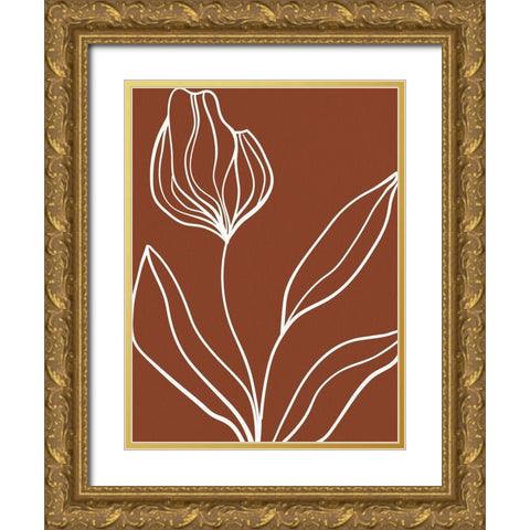 Staged Fall 1 Gold Ornate Wood Framed Art Print with Double Matting by Allen, Kimberly