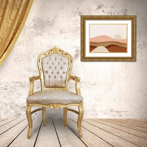 Sunrise Gold Ornate Wood Framed Art Print with Double Matting by Allen, Kimberly