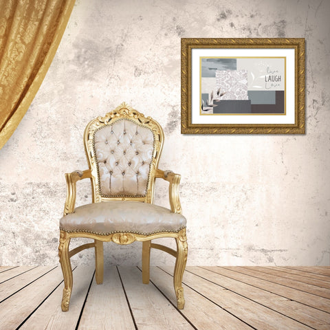 Love Beyond 7 Gold Ornate Wood Framed Art Print with Double Matting by Allen, Kimberly