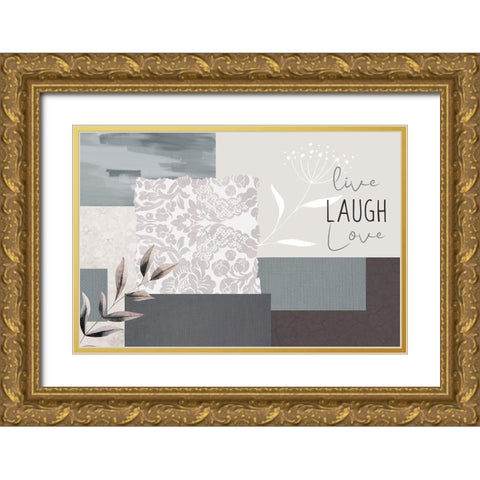 Love Beyond 7 Gold Ornate Wood Framed Art Print with Double Matting by Allen, Kimberly
