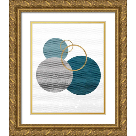 Circle Time 1 Gold Ornate Wood Framed Art Print with Double Matting by Allen, Kimberly