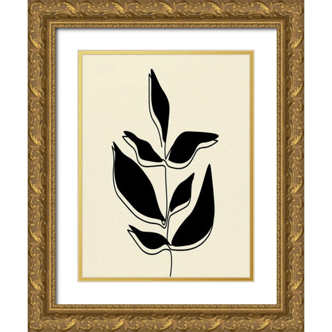 Natural 4 Gold Ornate Wood Framed Art Print with Double Matting by Allen, Kimberly