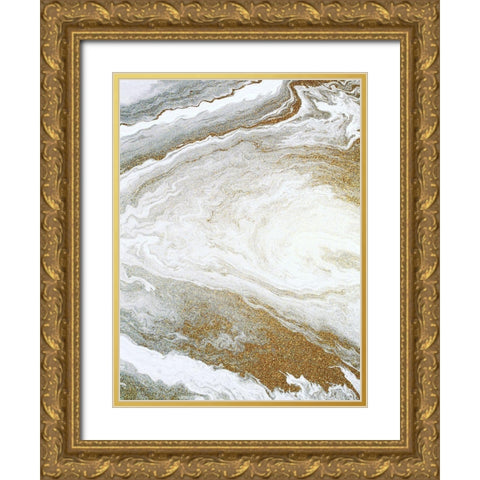 Clouds of Gold 2 Gold Ornate Wood Framed Art Print with Double Matting by Allen, Kimberly
