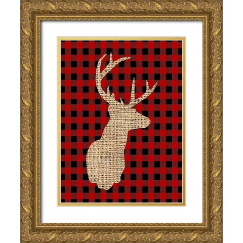 Farmhouse Christmas 6 v2 Gold Ornate Wood Framed Art Print with Double Matting by Allen, Kimberly